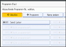 Abbildung des Bedienfelds