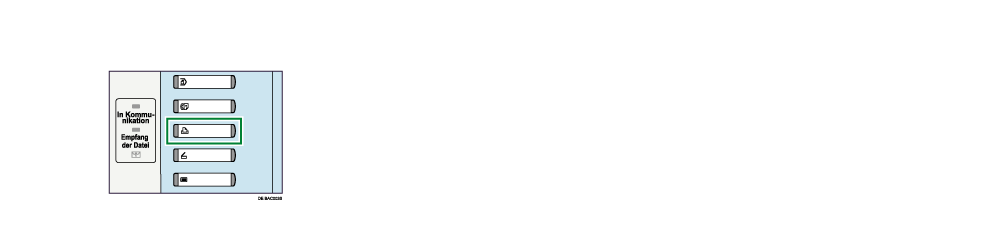 Die Abbildung zeigt die Druckertaste