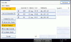 Die Abbildung zeigt die Bedienfeldanzeige