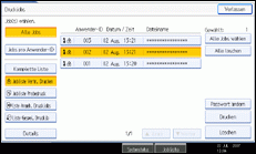 Die Abbildung zeigt die Bedienfeldanzeige