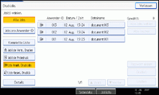 Die Abbildung zeigt die Bedienfeldanzeige