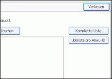 Die Abbildung zeigt die Bedienfeldanzeige