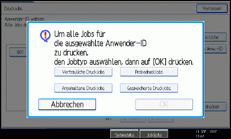 Die Abbildung zeigt die Bedienfeldanzeige