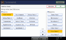Die Abbildung zeigt die Bedienfeldanzeige