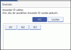 Die Abbildung zeigt die Bedienfeldanzeige