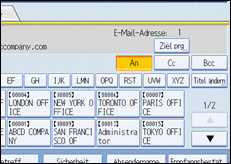 Abbildung Bedienfeldanzeige