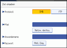 Abbildung Bedienfeldanzeige
