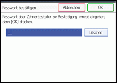 Abbildung Bedienfeldanzeige