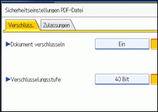 Abbildung Bedienfeldanzeige