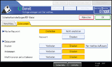 Abbildung Bedienfeldanzeige