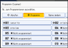 Abbildung Bedienfeldanzeige