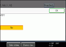 Figura relativa alla schermata del pannello operativo