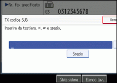 Figura relativa alla schermata del pannello operativo
