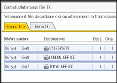 Figura relativa alla schermata del pannello operativo
