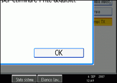 Figura relativa alla schermata del pannello operativo