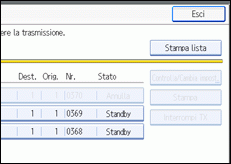 Figura relativa alla schermata del pannello operativo