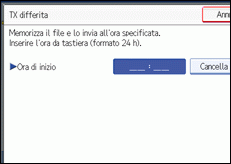 Figura relativa alla schermata del pannello operativo