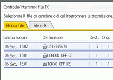 Figura relativa alla schermata del pannello operativo