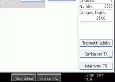 Figura relativa alla schermata del pannello operativo