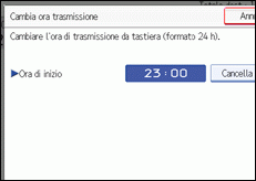 Figura relativa alla schermata del pannello operativo
