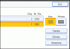 Figura relativa alla schermata del pannello operativo