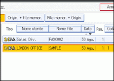 Figura relativa alla schermata del pannello operativo