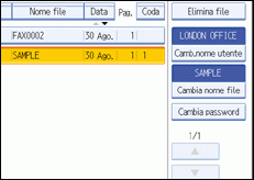 Figura relativa alla schermata del pannello operativo