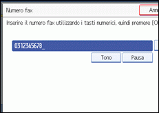 Figura relativa alla schermata del pannello operativo