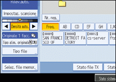 Figura relativa alla schermata del pannello operativo