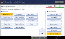Illustrazione schermata pannello di conrollo