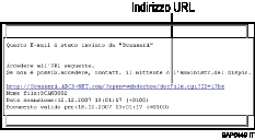 Illustrazione di un'e-mail