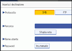 Illustrazione pannello operativo