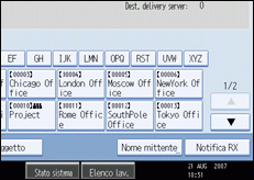 Illustrazione pannello operativo