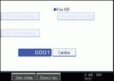Illustrazione pannello operativo