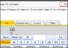 Bild på användarpanelen