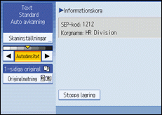 Bild på användarpanelen