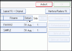 Bild på användarpanelen