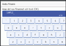 Bild på användarpanelen