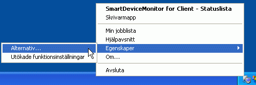 Programmets skärmbild
