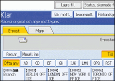 Bild av användarpanelskärmen