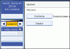 Bild av användarpanelskärmen