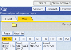 Bild av användarpanelskärmen