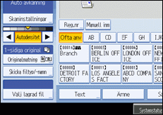 Bild av användarpanelskärmen