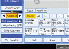 Bild av användarpanelskärmen
