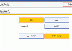 Bild av användarpanelskärmen