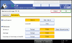 Bild av användarpanelskärmen