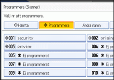 Bild av användarpanelskärmen