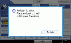 Bild av användarpanelskärmen