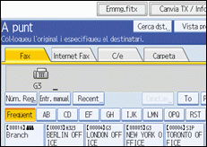 Il·lustració de la pantalla del panell d'operacions