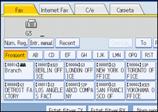 Il·lustració de la pantalla del panell d'operacions